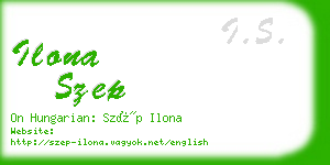 ilona szep business card